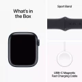 Apple Watch Series 9 GPS 41mm Midnight Aluminium Case with Midnight Sport Band - S/M_10