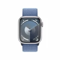 Apple Watch Series 9 GPS 41mm Silver Aluminium Case with Winter Blue Sport Loop_2
