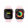 Apple Watch Series 9 GPS 41mm Pink Aluminium Case with Light Pink Sport Band - S/M_8