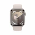 Apple Watch Series 9 GPS 45mm Starlight Aluminium Case with Starlight Sport Band - S/M_2