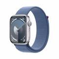 Apple Watch Series 9 GPS 45mm Silver Aluminium Case with Winter Blue Sport Loop_1