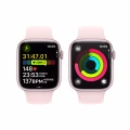 Apple Watch Series 9 GPS 45mm Pink Aluminium Case with Light Pink Sport Band - S/M_8