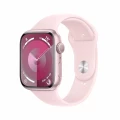 Apple Watch Series 9 GPS 45mm Pink Aluminium Case with Light Pink Sport Band - S/M_1