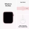 Apple Watch Series 9 GPS 45mm Pink Aluminium Case with Light Pink Sport Band - M/L_10