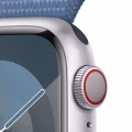 Apple Watch Series&nbsp;9 GPS + Cellular 41mm Silver Aluminium Case with Winter Blue Sport Loop_3