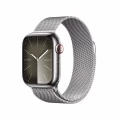 Apple Watch Series&nbsp;9 GPS + Cellular 41mm Silver Stainless Steel Case with Silver Milanese Loop_1