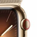 Apple Watch Series&nbsp;9 GPS + Cellular 41mm Gold Stainless Steel Case with Gold Milanese Loop_3
