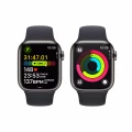 Apple Watch Series&nbsp;9 GPS + Cellular 41mm Graphite Stainless Steel Case with Midnight Sport Band - S/M_8