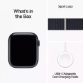 Apple Watch Series&nbsp;9 GPS + Cellular 45mm Midnight Aluminium Case with Midnight Sport Loop_10
