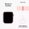 Apple Watch Series&nbsp;9 GPS + Cellular 45mm Pink Aluminium Case with Light Pink Sport Loop_10