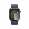 Apple Watch Series&nbsp;9 GPS + Cellular 45mm Silver Stainless Steel Case with Storm Blue Sport Band - M/L_2