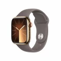 Apple Watch Series&nbsp;9 GPS + Cellular 45mm Gold Stainless Steel Case with Clay Sport Band - M/L_1