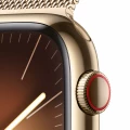 Apple Watch Series&nbsp;9 GPS + Cellular 45mm Gold Stainless Steel Case with Gold Milanese Loop_3