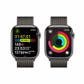 Apple Watch Series&nbsp;9 GPS + Cellular 45mm Graphite Stainless Steel Case with Graphite Milanese Loop_8