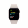 Apple Watch SE GPS 40mm Starlight Aluminium Case with Starlight Sport Band - S/M_6