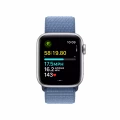 Apple Watch SE GPS 40mm Silver Aluminium Case with Winter Blue Sport Loop_6