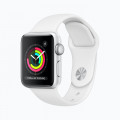Apple Watch Series 3 GPS: 38mm Silver Aluminium Case with White Sport Band_1