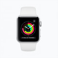 Apple Watch Series 3 GPS: 38mm Silver Aluminium Case with White Sport Band_2