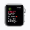 Apple Watch Series 3 GPS: 38mm Silver Aluminium Case with White Sport Band_4