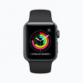 Apple Watch Series 3 GPS: 38mm Space Grey Aluminium Case with Black Sport Band_2