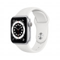 Apple Watch Series 6 GPS, 40mm Silver Aluminium Case with White Sport Band_1