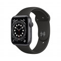 Apple Watch Series 6 GPS, 44mm Space Gray Aluminium Case with Black Sport Band_1