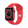Apple Watch Series 6 GPS, 44mm Red Aluminium Case with Red Sport Band_1
