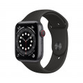 Apple Watch Series 6 GPS + Cellular, 44mm Space Grey Aluminium Case with Black Sport Band_1