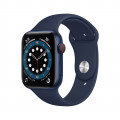 Apple Watch Series 6 GPS + Cellular, 44mm Blue Aluminium Case with Deep Navy Sport Band_1