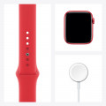 Apple Watch Series 6 GPS + Cellular, 44mm Red Aluminium Case with Red Sport Band_7