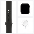 Apple Watch Series 6 GPS + Cellular, 40mm Graphite Stainless Steel Case with Black Sport Band_7
