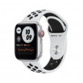 Apple Watch Nike Series 6 GPS + Cellular, 40mm Silver Aluminium Case with Pure Platinum/Black Nike Sport Band_1