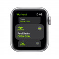 Apple Watch SE GPS + Cellular, 40mm Silver Aluminium Case with Deep Navy Sport Loop_3