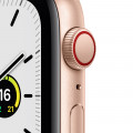 Apple Watch SE GPS + Cellular, 44mm Gold Aluminium Case with Plum Sport Loop_2