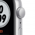 Apple Watch Nike SE GPS, 44mm Silver Aluminium Case with Pure Platinum/Black Nike Sport Band_2