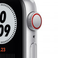 Apple Watch Nike SE GPS + Cellular, 40mm Silver Aluminium Case with Pure Platinum/Black Nike Sport Band_2