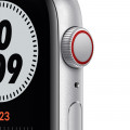 Apple Watch Nike SE GPS + Cellular, 44mm Silver Aluminium Case with Pure Platinum/Black Nike Sport Band_2