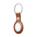 AirTag Leather Key Ring - Saddle Brown_3